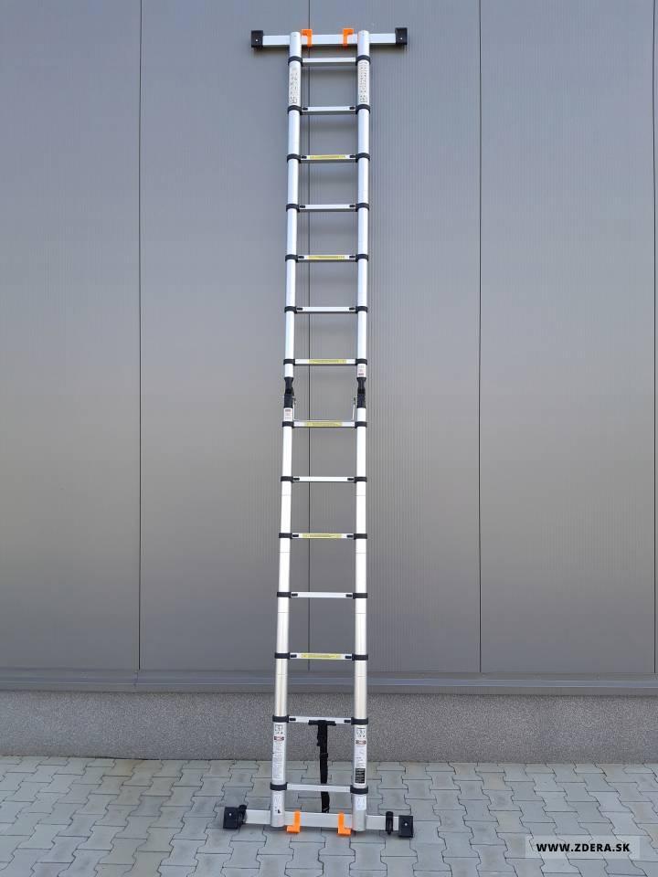 Kĺbový teleskopický rebrík 4,40 m - spevnený 8