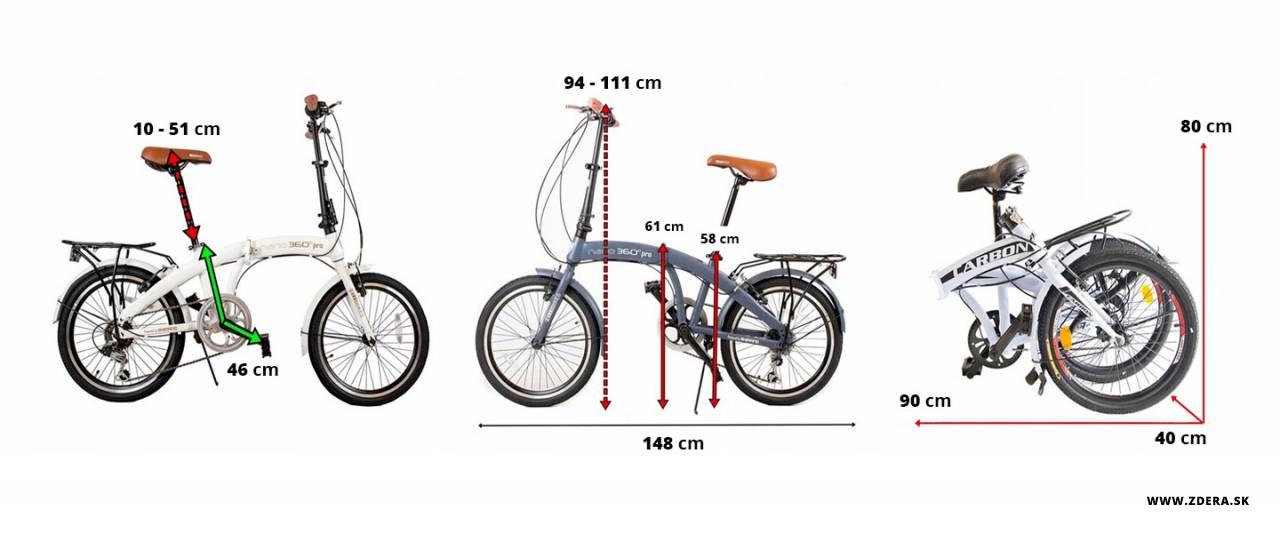 Mestký skladaci bicykel 20 NANO 360° - 12 - námornícka modrá 3