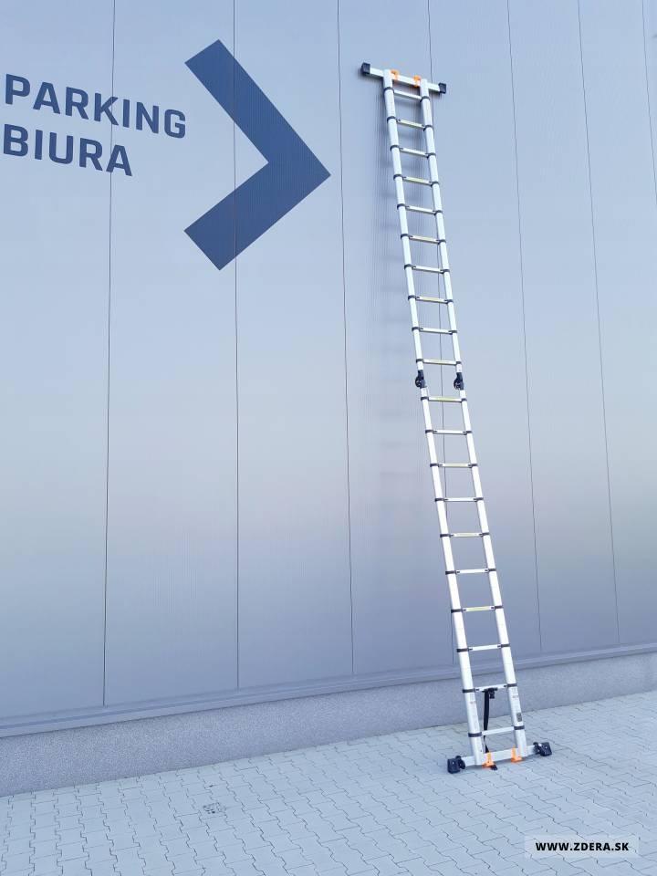 Kĺbový teleskopický rebrík 6,20 m - spevnený 8