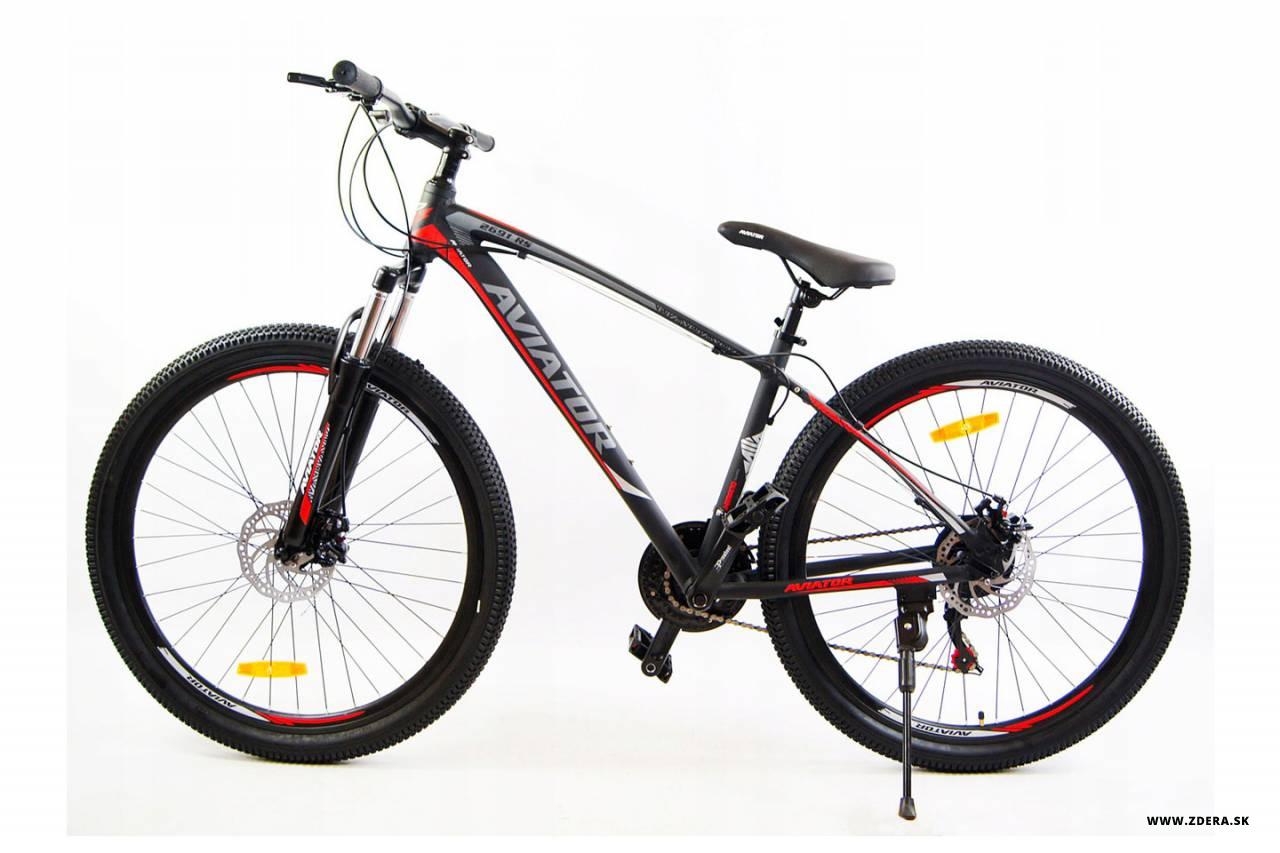 Horský bicykel 27.5 MTB - čierna/červená 2