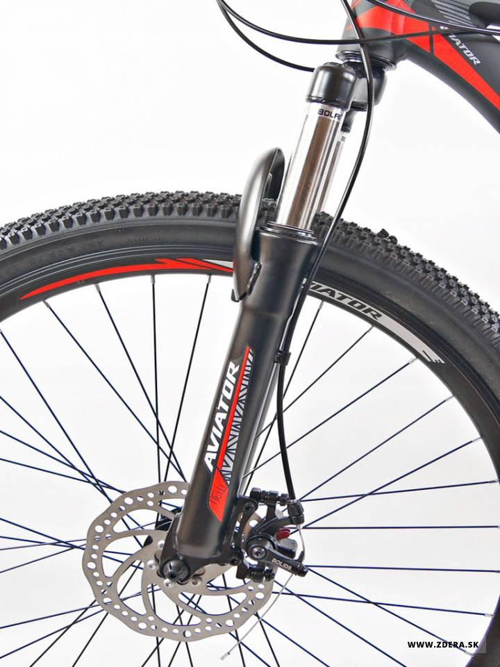 Horský bicykel 27.5 MTB - čierna/červená 5