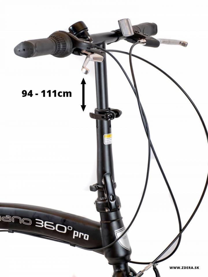 Mestký skladaci bicykel 20 NANO 360° - 12 - čierna 5