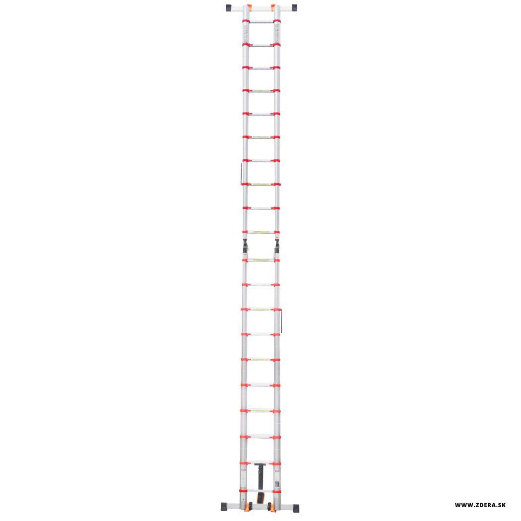 Kĺbový teleskopický rebrík 6,20 m - spevnený 7